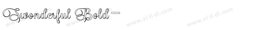 Swonderful Bold字体转换